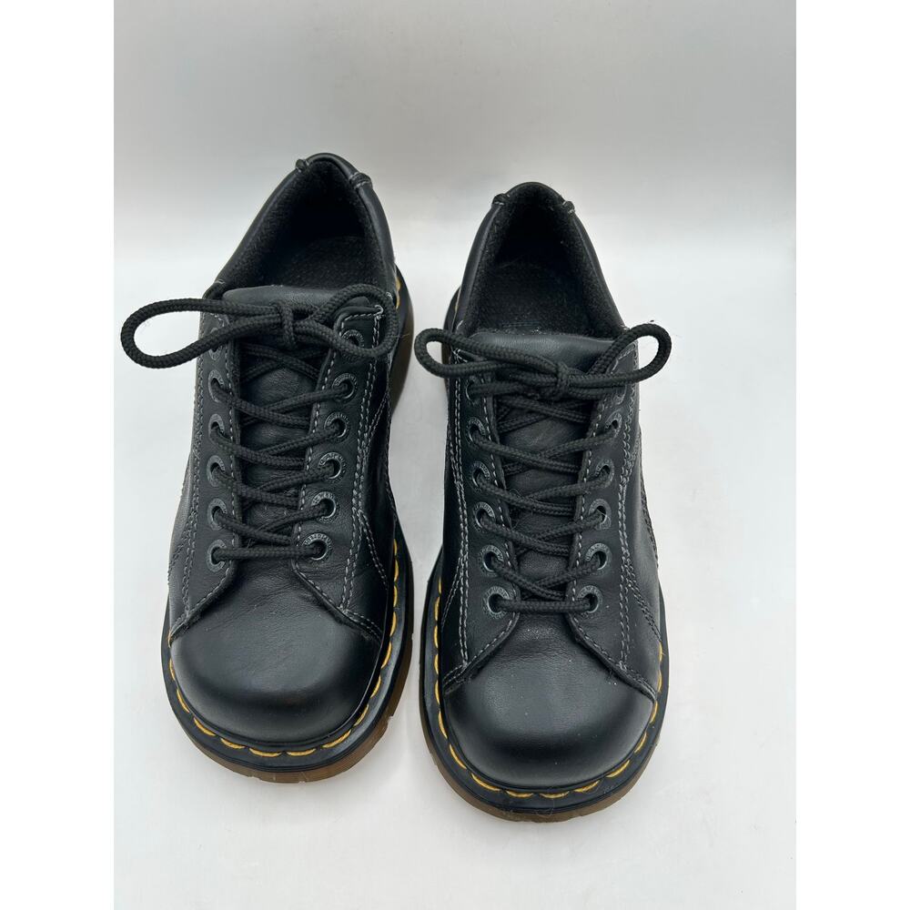 RARE DAISY Dr. Martens  Chunky Platform Black Leather 12283 Oxford Boot WMS Sz 7 - Picture 7 of 12